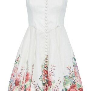 Zimmermann Bellitude white strapless dress